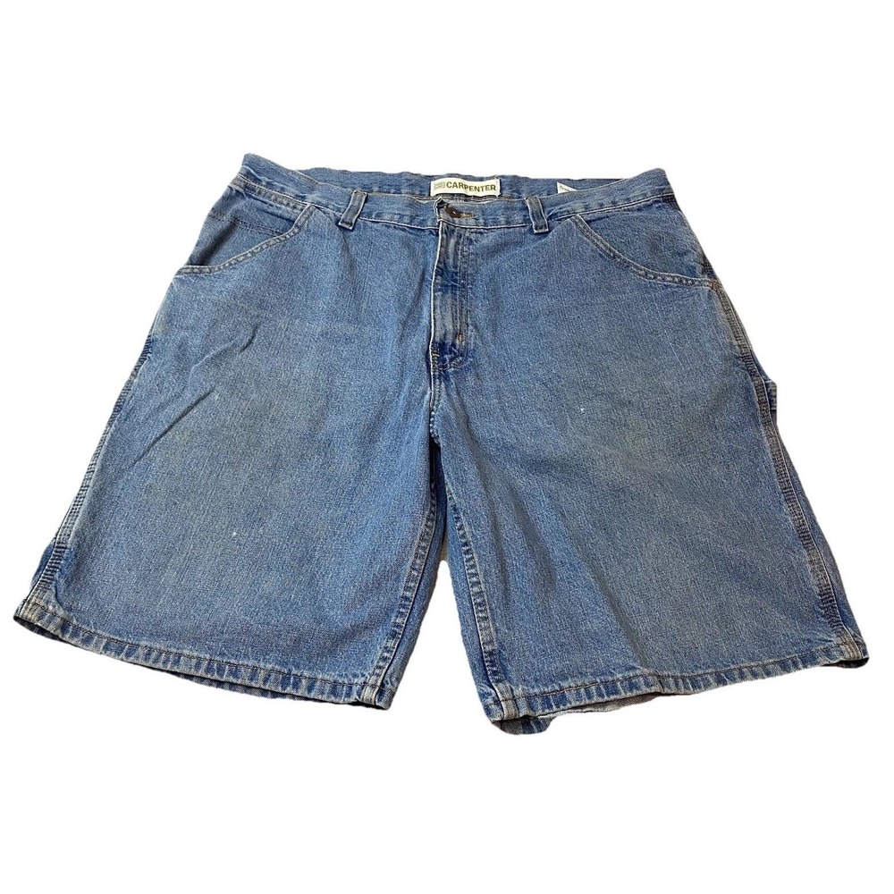Faded Glory Carpenter Shorts Denim Utility Pockets Casual Mens 38 Y2K Skate